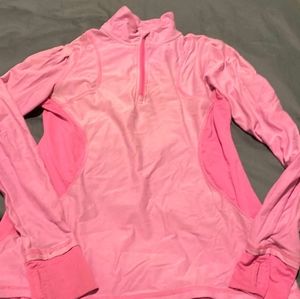 Champion Semi-Fitted Pink Quarter-Zip Pullover Women's (S)